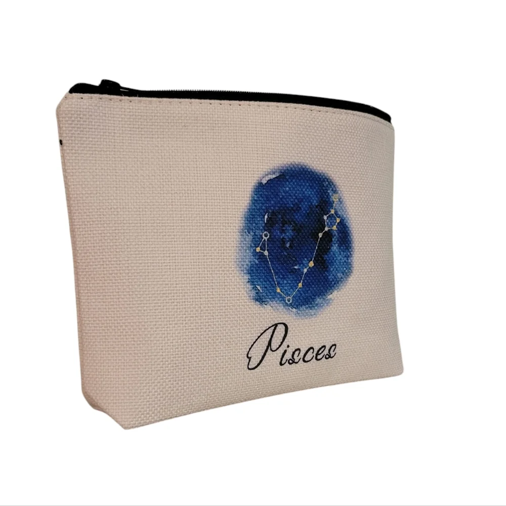 Zodiac Constellation Travel Toiletry Cosmetic Makeup Bag - NIP